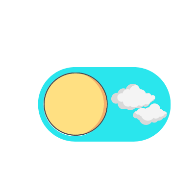 sun icon that represents light mode